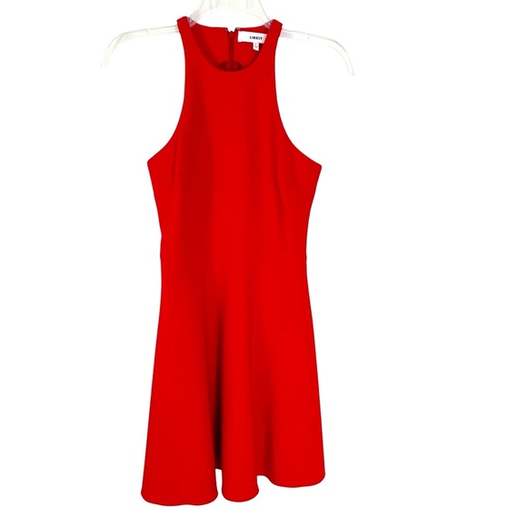 LIKELY Women's Racerback Fit and Flare Moore Mini Dress Red Size 0 - Picture 11 of 11